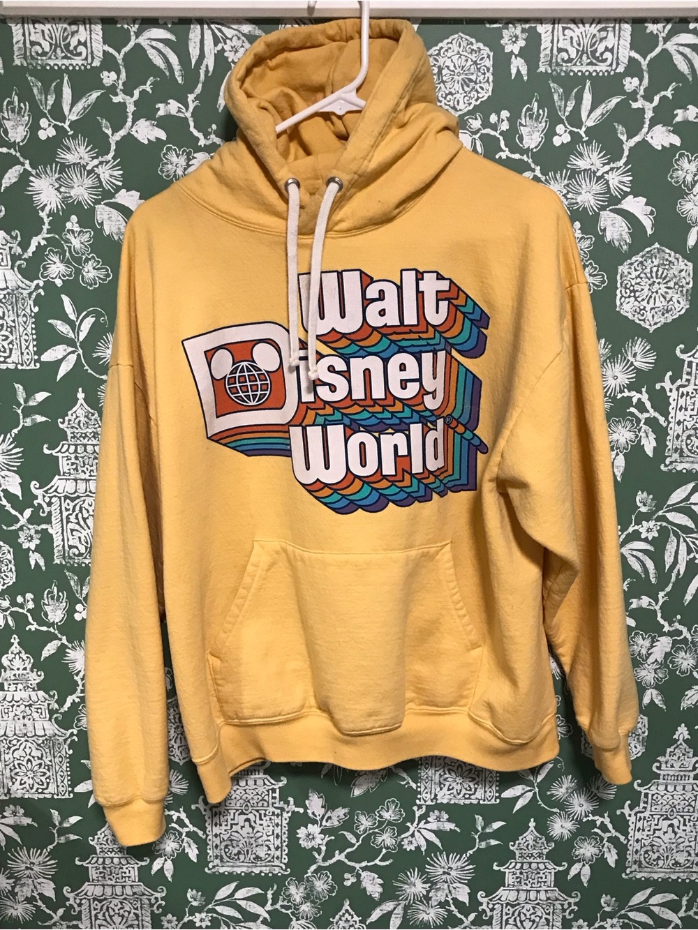 Walt Disney World Yellow Graphic Hoodie Sweatshirt